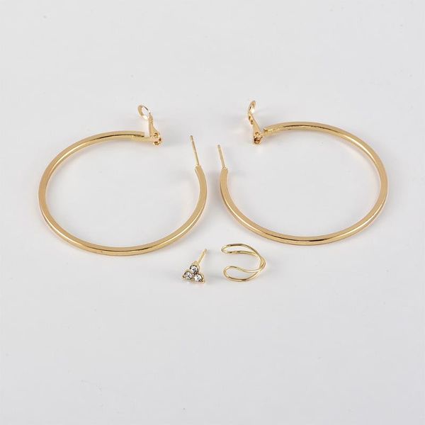 hoop & huggie european and american women's earrings set simple style fashion, Golden;silver
hoop & huggie european and american women's earrings set simple style fashion, Golden;silver