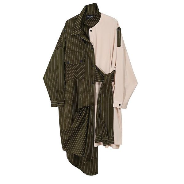 casual dresses superaen autumn winter 2021 slim asymmetrical striped patchwork turn-down collar mid-calf dress for women, Black;gray
casual dresses superaen autumn winter 2021 slim asymmetrical striped patchwork turn-down collar mid-calf dress for women, Black;gray