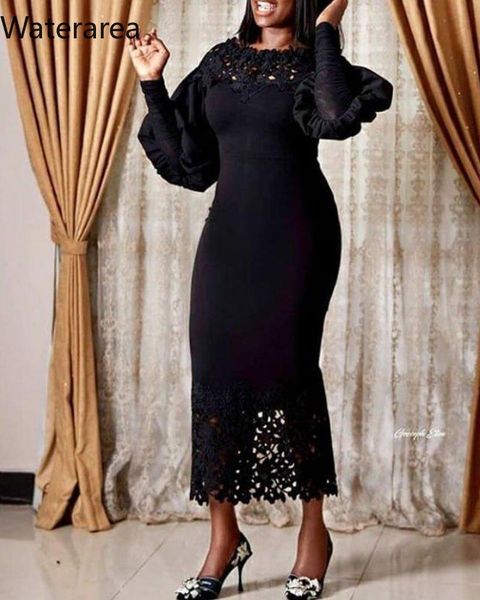 casual dresses waterarea solid vestidos o-neck long lartern sleeves fook flower hollow lace slim dress elegants autumn 2021, Black;gray
casual dresses waterarea solid vestidos o-neck long lartern sleeves fook flower hollow lace slim dress elegants autumn 2021, Black;gray
