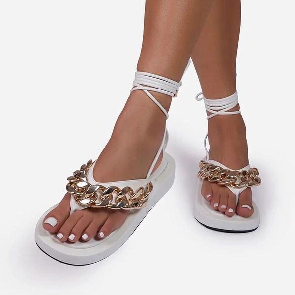 summer strappy beach sandals fashion platform chain open toe outdoor casual women's flip flop plus size dress shoes, Black
summer strappy beach sandals fashion platform chain open toe outdoor casual women's flip flop plus size dress shoes, Black