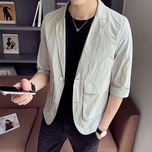men's jackets 2021 subsection summer protection bleached west clothes three-quarter sleeves, Black;brown
men's jackets 2021 subsection summer protection bleached west clothes three-quarter sleeves, Black;brown
