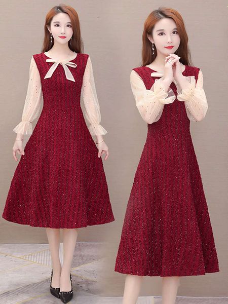casual dresses dress large size women's spring and autumn fat sister slim ks2l, Black;gray
casual dresses dress large size women's spring and autumn fat sister slim ks2l, Black;gray