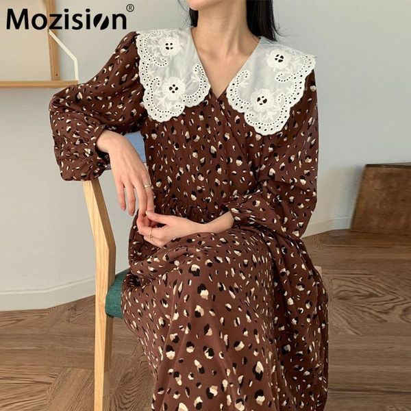 mozision chic leopard print long dress for women puff-sleeve high waist pullover dresses ladies vintage loose elegant vestidos casual, Black;gray
mozision chic leopard print long dress for women puff-sleeve high waist pullover dresses ladies vintage loose elegant vestidos casual, Black;gray