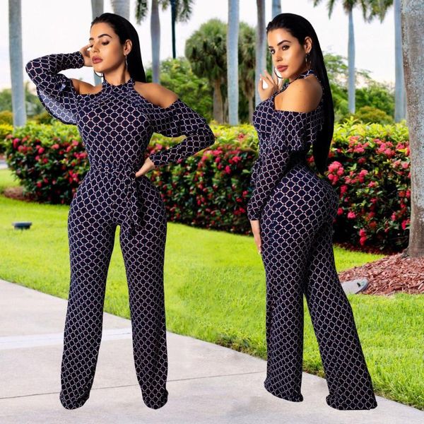 women's jumpsuits & rompers ahvit plus size plaid print off the shoulder ruffles full sleeve sashes wide leg pants party romper smr9066, Black;white
women's jumpsuits & rompers ahvit plus size plaid print off the shoulder ruffles full sleeve sashes wide leg pants party romper smr9066, Black;white
