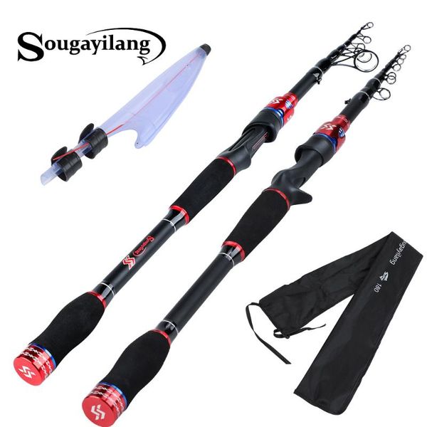 sougayilang carbon spinning casting rod ultralight portable travel fishing pole lure tackle pesce boat rods
sougayilang carbon spinning casting rod ultralight portable travel fishing pole lure tackle pesce boat rods