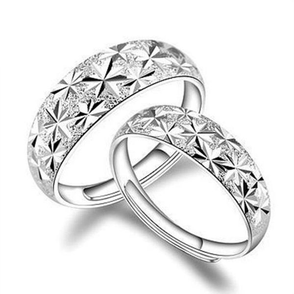 cluster rings 925 sterling silver couple ring luxury classic boutique jewelry gypsophila simple opening sy517, Golden;silver
cluster rings 925 sterling silver couple ring luxury classic boutique jewelry gypsophila simple opening sy517, Golden;silver