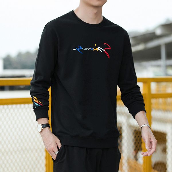 casual autumn 2021 loose pullover fashion versatile long sved couple's men's cloth, Black
casual autumn 2021 loose pullover fashion versatile long sved couple's men's cloth, Black