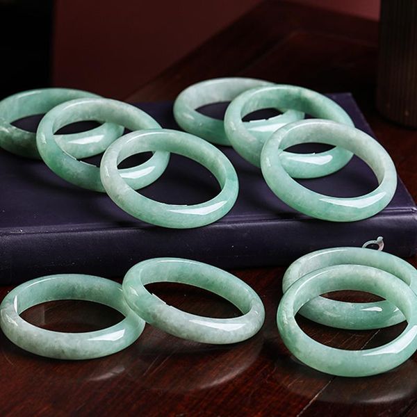 other bracelets zheru jewelry natural burmese jade a grade light green 54mm-62mm bracelet elegant princess gift, Golden;silver
other bracelets zheru jewelry natural burmese jade a grade light green 54mm-62mm bracelet elegant princess gift, Golden;silver