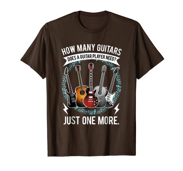 guitar t shirt how many guitars gift for guitar player, White;black
guitar t shirt how many guitars gift for guitar player, White;black