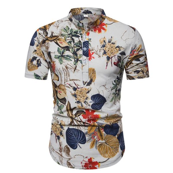 men's casual shirts slim fit flower printed male short sleeve floral shirt men basic plus size ethnic style printing, White;black
men's casual shirts slim fit flower printed male short sleeve floral shirt men basic plus size ethnic style printing, White;black