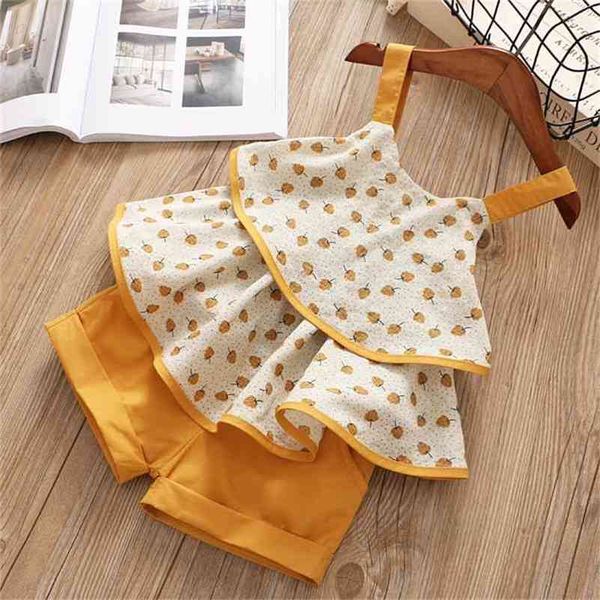 summer girls' clothing sets fashion korean fruit pattern sling vest+ shorts 2pcs baby kids clothes set children 210625, White
summer girls' clothing sets fashion korean fruit pattern sling vest+ shorts 2pcs baby kids clothes set children 210625, White