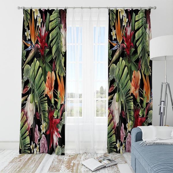 modern printed blackout leaf flower curtains for bedroom livingroom kitchen window leaves decoration darkening drapes curtain &
modern printed blackout leaf flower curtains for bedroom livingroom kitchen window leaves decoration darkening drapes curtain &