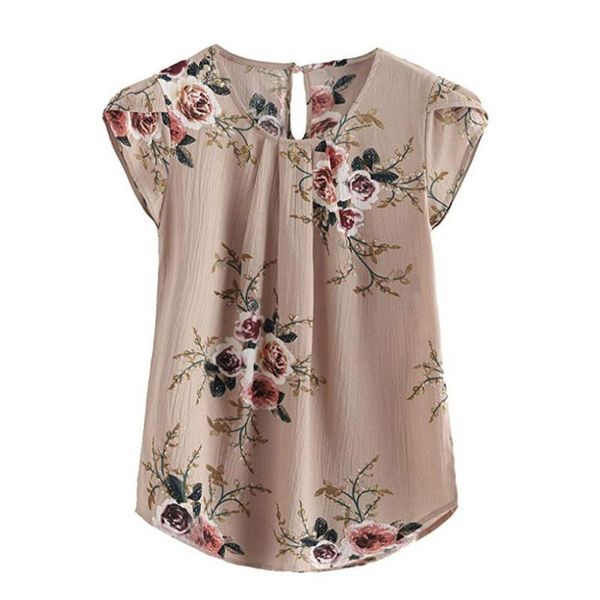 blouses women casual round neck basic floral pleated cap short sleeve tee shirt blouse ladies blusas feminina c4 women's & shirts, White
blouses women casual round neck basic floral pleated cap short sleeve tee shirt blouse ladies blusas feminina c4 women's & shirts, White