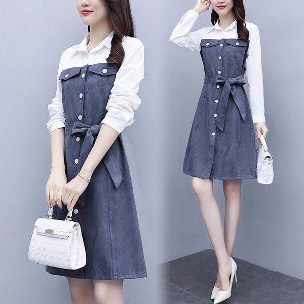 casual dresses 2021 autumn women dress korean elegantvestidos vestidos de festa women's clothing, Black;gray
casual dresses 2021 autumn women dress korean elegantvestidos vestidos de festa women's clothing, Black;gray