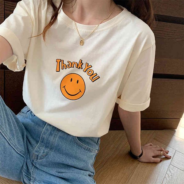 smiley white collar face printed letters short sleeve girl style korean shirt loose top
smiley white collar face printed letters short sleeve girl style korean shirt loose top