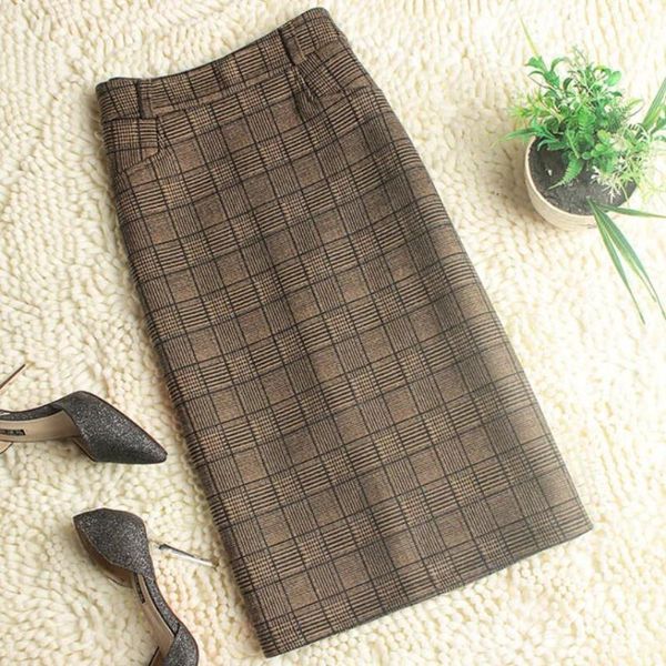 skirts high waist thick woolen plaid pencil skirt women autumn winter plus size 3xl office lady package hip, Black
skirts high waist thick woolen plaid pencil skirt women autumn winter plus size 3xl office lady package hip, Black
