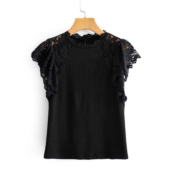 stylish lace patchwork elastic blouses women fashion o-neck elegant ladies short batwing sleeve tees 210520, White
stylish lace patchwork elastic blouses women fashion o-neck elegant ladies short batwing sleeve tees 210520, White
