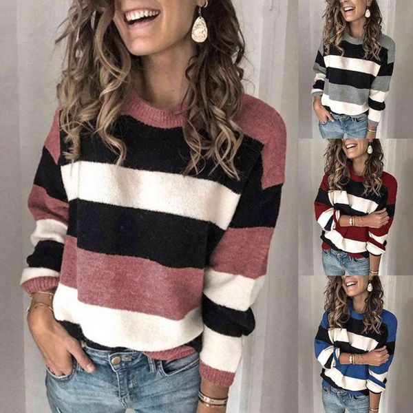 plus size women autumn winter casual long sleeve pullover o neck color block loose knitted sweater for female y1110, White;black
plus size women autumn winter casual long sleeve pullover o neck color block loose knitted sweater for female y1110, White;black