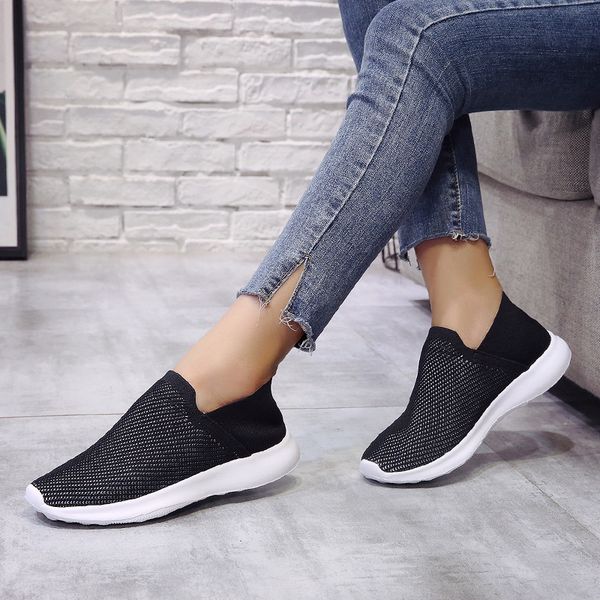 stretch knitted women casual shoes autumn spring breathable air mesh sneakers slip on patchwork shoes woman flats plus size a3t6, Black
stretch knitted women casual shoes autumn spring breathable air mesh sneakers slip on patchwork shoes woman flats plus size a3t6, Black