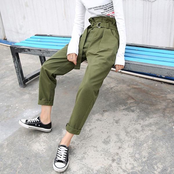women's pants & capris realeft summer solid 2021 korean ol style sashes straight pockets high waist ankle-length casual loose, Black;white
women's pants & capris realeft summer solid 2021 korean ol style sashes straight pockets high waist ankle-length casual loose, Black;white
