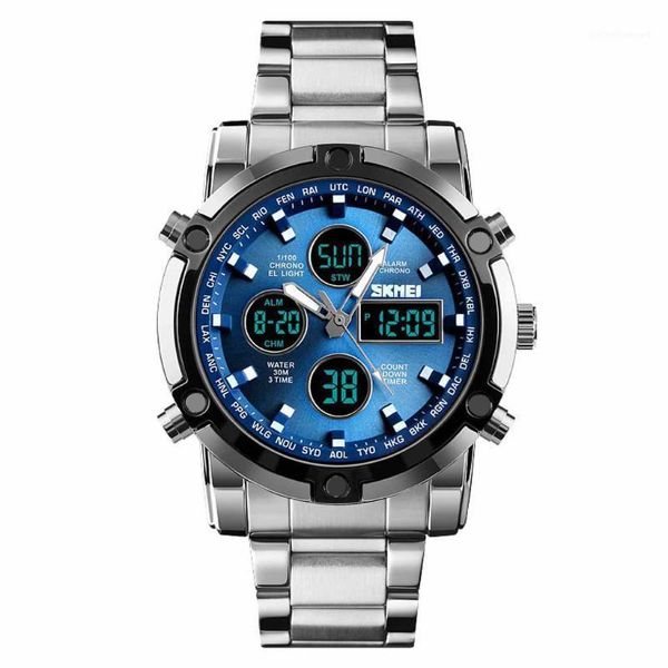 wristwatches multifunctional outdoor watch double display luminous sports electronic clock megir men chronograph analog quartz wrist watches, Slivery;brown
wristwatches multifunctional outdoor watch double display luminous sports electronic clock megir men chronograph analog quartz wrist watches, Slivery;brown