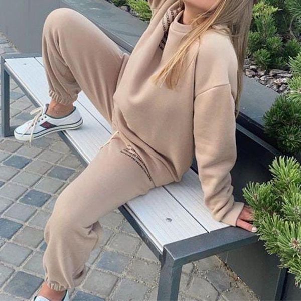 women's two piece pants pieces set sweatshirt tracksuits letter print casual suit autumn long sleeve pullover female tracksuit, White
women's two piece pants pieces set sweatshirt tracksuits letter print casual suit autumn long sleeve pullover female tracksuit, White