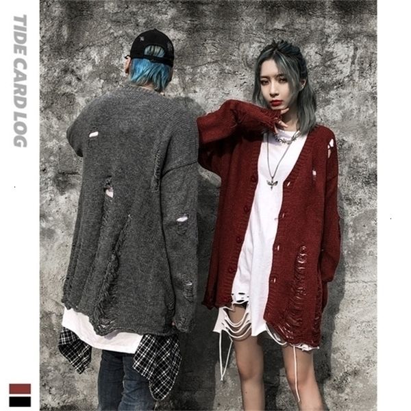 autumn and winter new products lazy wind broken hole loose sweater solid color men's and women's fashion ing coat cardigan_gdy_ yh, White;black
autumn and winter new products lazy wind broken hole loose sweater solid color men's and women's fashion ing coat cardigan_gdy_ yh, White;black