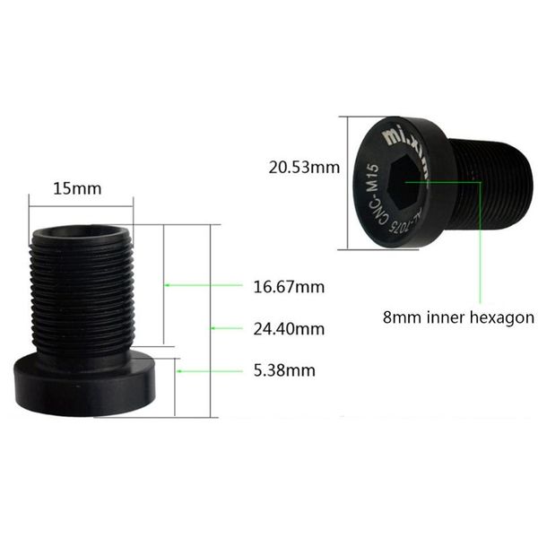 bike heels & chainwheels q1je bicycle bottom bracket m15 screw, waterproof for es25 gasket, aluminum alloy,2 pieces
bike heels & chainwheels q1je bicycle bottom bracket m15 screw, waterproof for es25 gasket, aluminum alloy,2 pieces