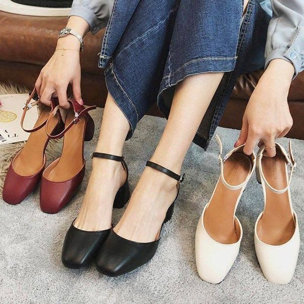 dress shoes spring and autumn summer mary jane baotou women retro square toe pu high heels white thick heel women's, Black
dress shoes spring and autumn summer mary jane baotou women retro square toe pu high heels white thick heel women's, Black