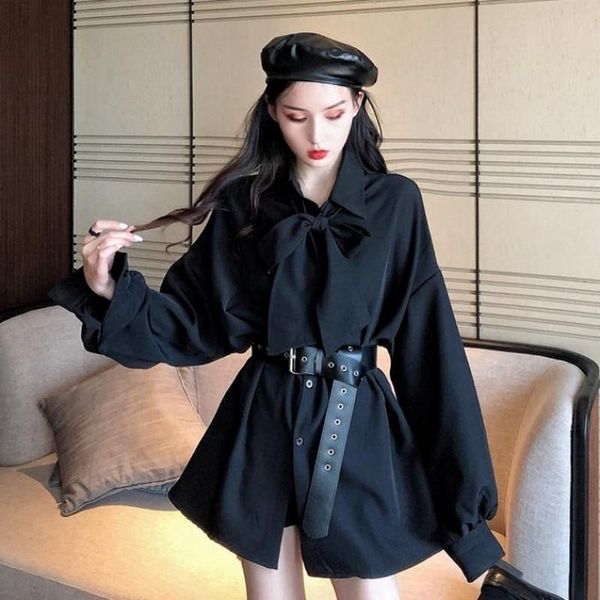 casual dresses nicemix korean waist hugging slimming bow lantern sleeve loose-fit versitile fashion elegant medium-length shirt dress no bel, Black;gray
casual dresses nicemix korean waist hugging slimming bow lantern sleeve loose-fit versitile fashion elegant medium-length shirt dress no bel, Black;gray