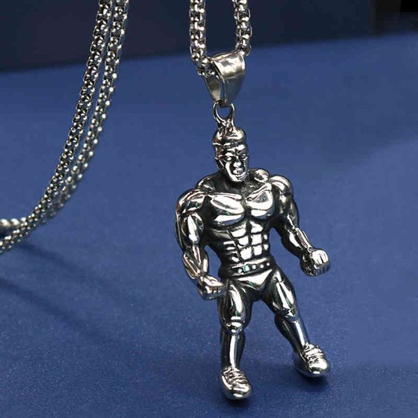 rvs beautiful hand-made 316l personality overruled gesperda men chaining fitness hanger chain, Silver
rvs beautiful hand-made 316l personality overruled gesperda men chaining fitness hanger chain, Silver