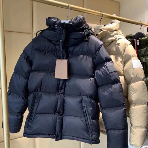 with fast ship puffer down jacket mens and women long detachable sleeve designer male hooded side zip pocket silicone patch warm coat, Black
with fast ship puffer down jacket mens and women long detachable sleeve designer male hooded side zip pocket silicone patch warm coat, Black