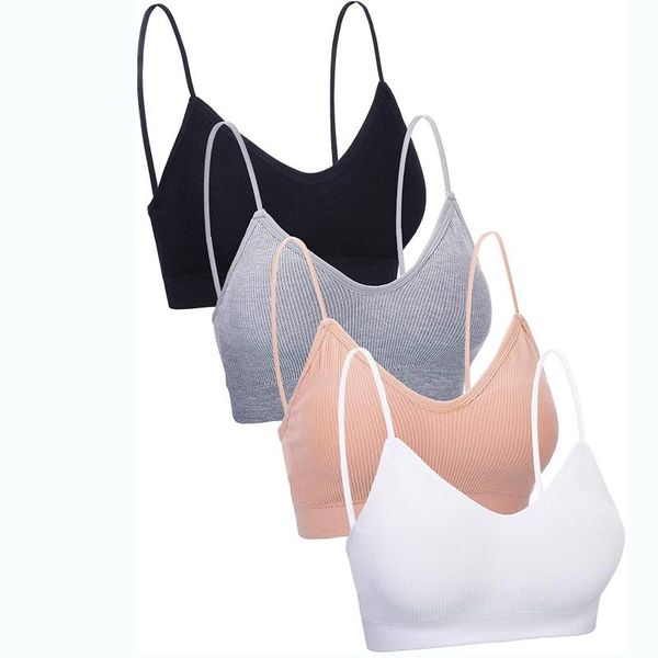 bras 4 pieces bra seamless cotton push up padded underwear camisole breathable sports sleep tank intimate female, Red;black
bras 4 pieces bra seamless cotton push up padded underwear camisole breathable sports sleep tank intimate female, Red;black