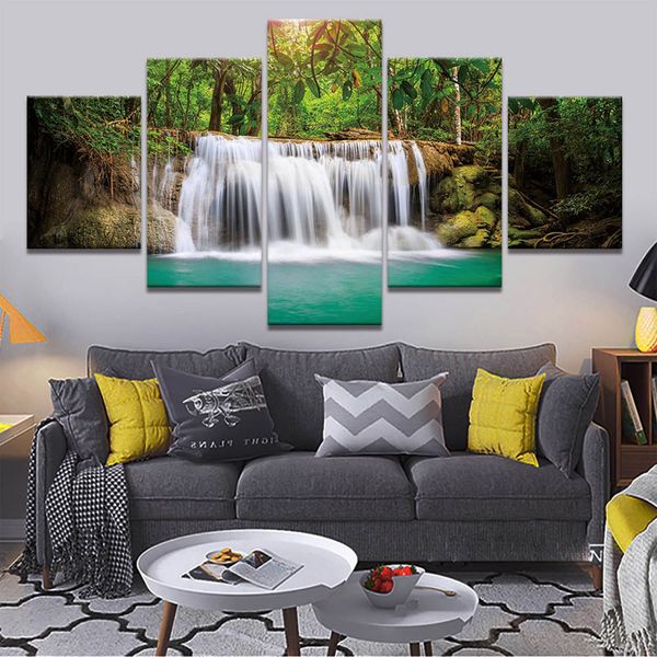 painting on canvas 5 pcs moving waterfall posters and prints wall art pictures home decor(no frame)
painting on canvas 5 pcs moving waterfall posters and prints wall art pictures home decor(no frame)