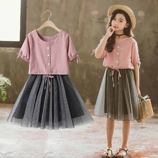 clothing sets 2021 fashion summer baby girls clothes kids short sleeve + lace skirts suits children girl princess dress 3t -13t, White
clothing sets 2021 fashion summer baby girls clothes kids short sleeve + lace skirts suits children girl princess dress 3t -13t, White