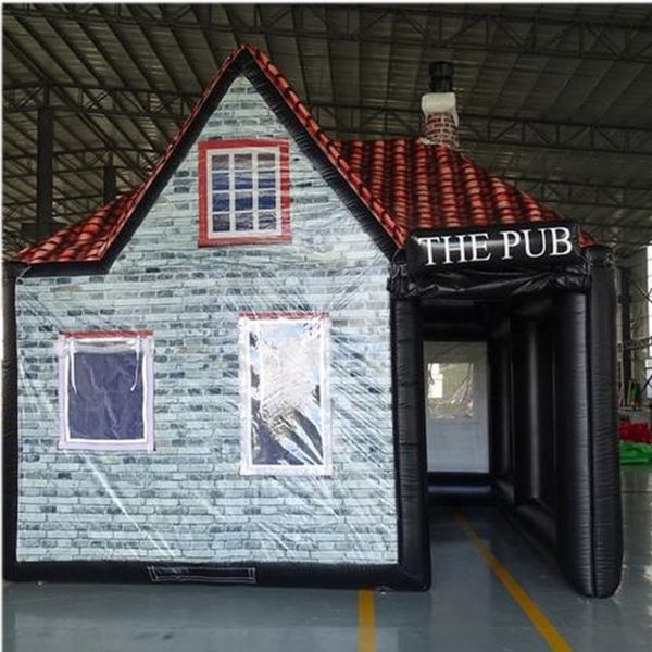 custom house shaped giant inflatable bar tent irish pub tavern with casks for outdoor party
custom house shaped giant inflatable bar tent irish pub tavern with casks for outdoor party