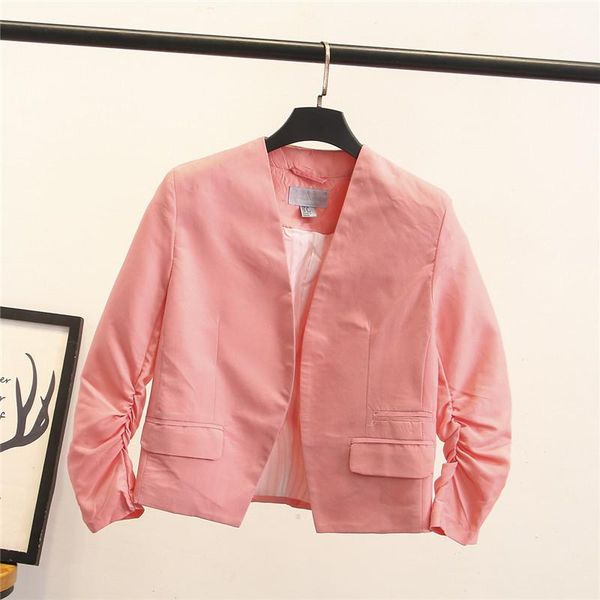 women's suits & blazers 2021 european american fashion style puff sleeve small suit jacket female slim women blazer, White;black
women's suits & blazers 2021 european american fashion style puff sleeve small suit jacket female slim women blazer, White;black