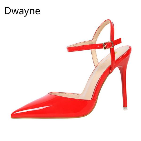 simple thin with high heel shallow mouth pointed patent nightclubs word women's sandals, Black
simple thin with high heel shallow mouth pointed patent nightclubs word women's sandals, Black