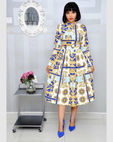 dresses printing flowers medium length half high collar long sleeve for women casual ladies es, Black;gray
dresses printing flowers medium length half high collar long sleeve for women casual ladies es, Black;gray