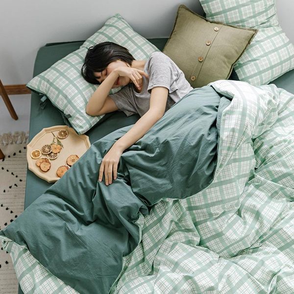 bedding sets 2021 retro two color simple lattice set cotton blue orange dormitory home comforter king
bedding sets 2021 retro two color simple lattice set cotton blue orange dormitory home comforter king