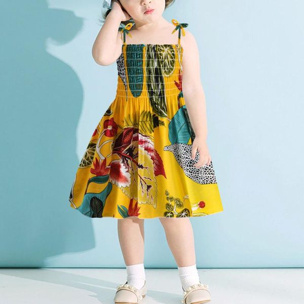 girl's dresses 2t-6t summer toddler baby kid girls dress floral flowers ruched strap princess clothes baby's clothing, Red;yellow
girl's dresses 2t-6t summer toddler baby kid girls dress floral flowers ruched strap princess clothes baby's clothing, Red;yellow