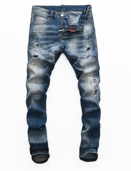 2021 the latest fashion jeans and men's pants stylist tight holes slim boutique craft no.28-40#233, Blue
2021 the latest fashion jeans and men's pants stylist tight holes slim boutique craft no.28-40#233, Blue