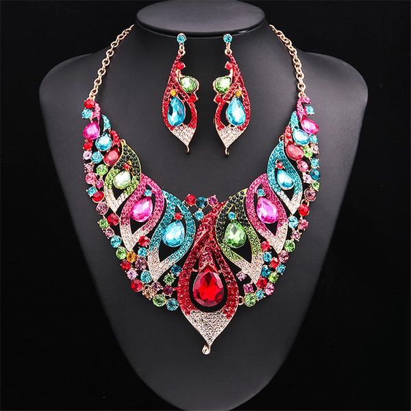 earrings & necklace african beads jewelry sets big rhinestone water drop statement set classic crystal bridal, Silver
earrings & necklace african beads jewelry sets big rhinestone water drop statement set classic crystal bridal, Silver