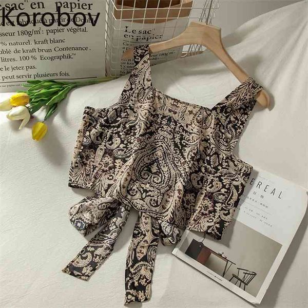 korobov vintatge pattern camisole backless bow lace up sleeveless spaghetti strap tank women casual retro clothes new 210430, White
korobov vintatge pattern camisole backless bow lace up sleeveless spaghetti strap tank women casual retro clothes new 210430, White