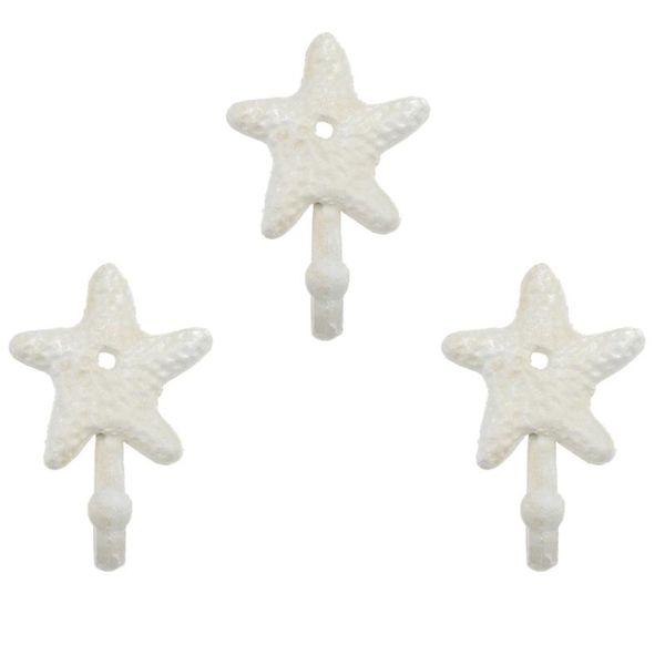 hooks & rails 3pcs wrought iron decorative single hook vintage wall-mounted coat and hat (sea star)
hooks & rails 3pcs wrought iron decorative single hook vintage wall-mounted coat and hat (sea star)