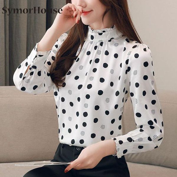 women's blouses & shirts plus size 2021 fashion women silk long sleeve polka dot casual stand collar pullover chiffon female, White
women's blouses & shirts plus size 2021 fashion women silk long sleeve polka dot casual stand collar pullover chiffon female, White