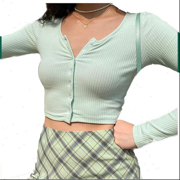 womens t shirt round neck cardigan short sleeveless slim long sleeve tees spring women knitted pearl buttons cropped sweater, White
womens t shirt round neck cardigan short sleeveless slim long sleeve tees spring women knitted pearl buttons cropped sweater, White