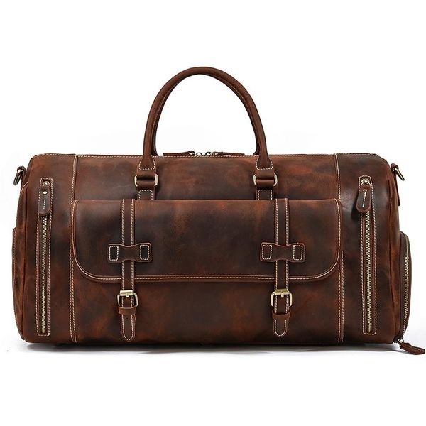 large travel duffle bag genuine leather weekender of men male vintage style for carry on luggage flights duffel bags
large travel duffle bag genuine leather weekender of men male vintage style for carry on luggage flights duffel bags