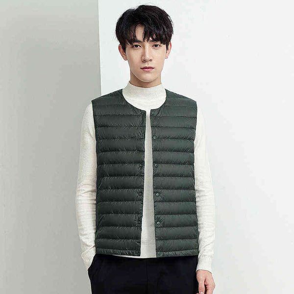 winter seamless down vest men variable collar ultra light 90% white duck down thermal sleeveless jackets warm men's clothing y1103, Black
winter seamless down vest men variable collar ultra light 90% white duck down thermal sleeveless jackets warm men's clothing y1103, Black