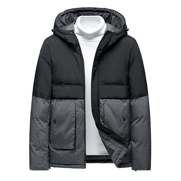 men's down & parkas winter casual thick warm jacket outwear windproof hat hooded coat overcoat, Black
men's down & parkas winter casual thick warm jacket outwear windproof hat hooded coat overcoat, Black